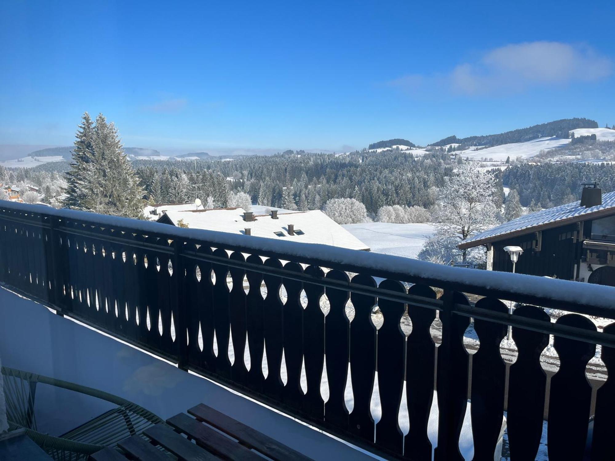 Helle Wohnung Mit Grossem Balkon Oberreute Zewnętrze zdjęcie